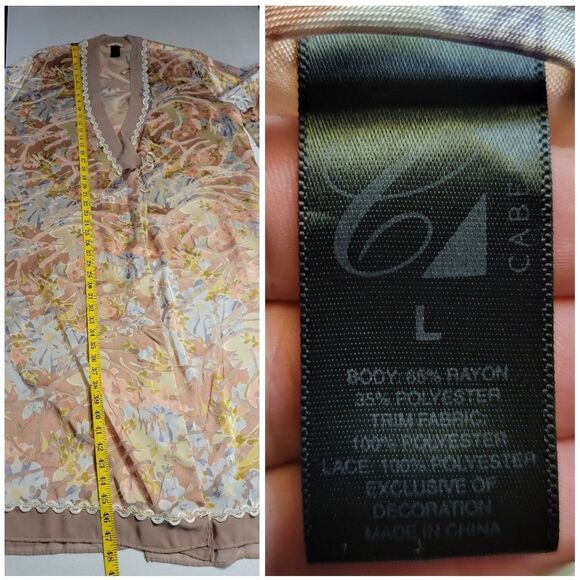 Upcycled Tie Front Burnout Duster Longline Long Sleeves - Picture 13 of 14